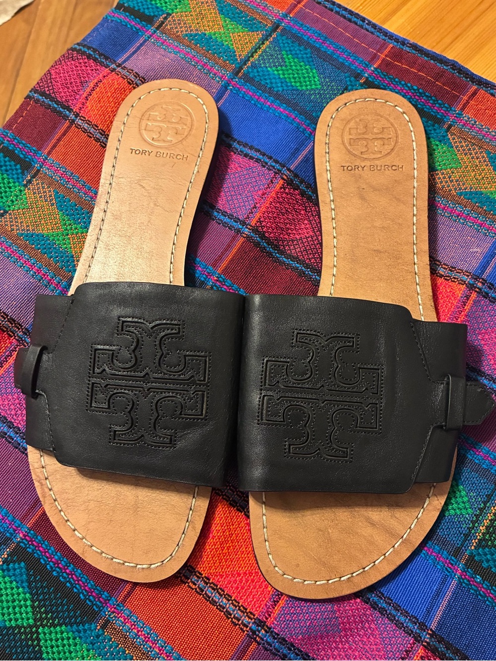 Tory Burch Melinda Slide in Black Size 10.5